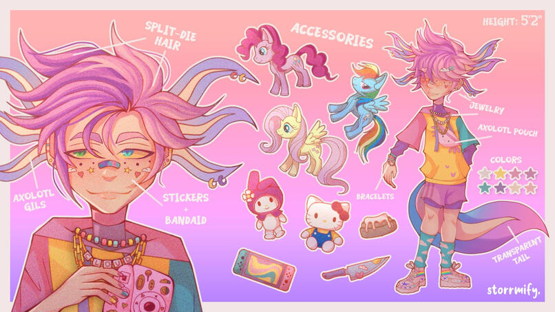 Axolotl Ref Sheet